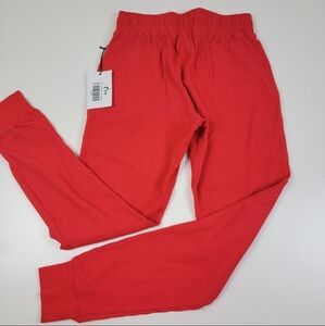Red thermal joggers